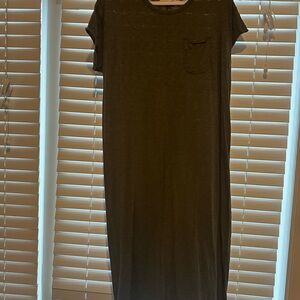 Alternative Olive Green T-Shirt Dress